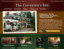 Tablet Screenshot of governorsinn.com